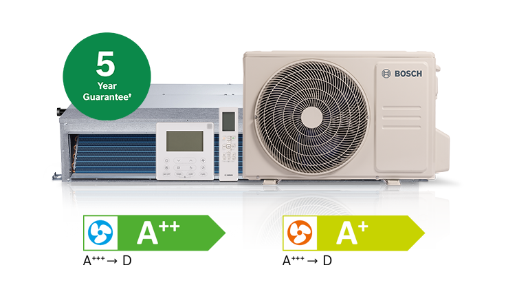 Bosch Climate 5000 large split ducted range
