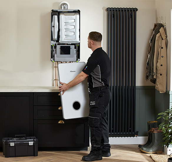 Regular boiler installation