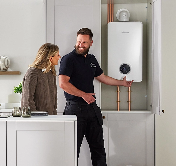 Installer with Homeowner
